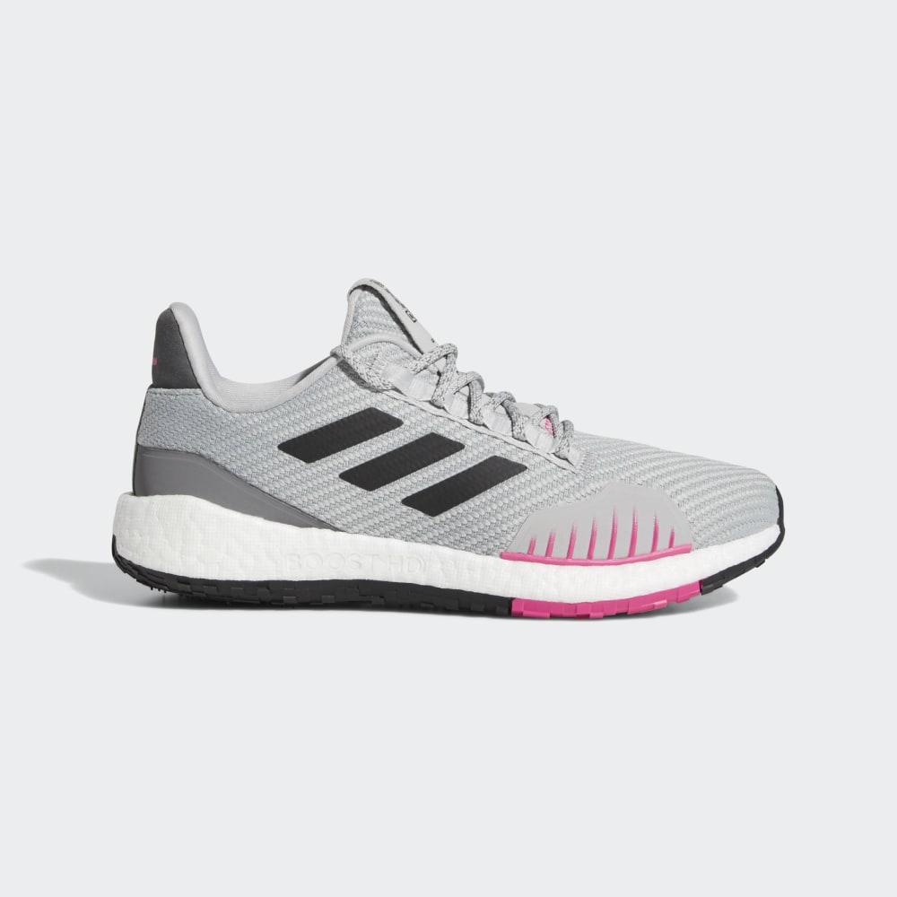 Adidas Women's Pulseboost HD Winter Running Shoes Grey/Black/Pink Ireland FU7327